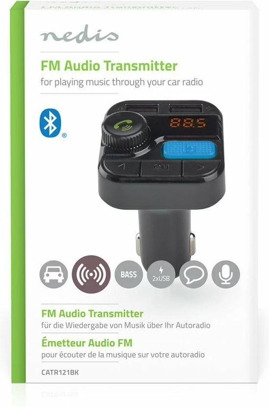 Goedkoopste ???? Nedis FM-Audiotransmitter Voor Auto | Gefixeerd | Handsfree Bellen | 0.8 " | LED-Scherm | Bluetooth® | 5.0 V DC / 1.0 A / 5.0 V DC / 2.4 A | Bass Boost | Google Assistant / Siri | Zwart ???? 11 Goedkoopste ???? Nedis FM-Audiotransmitter Voor Auto | Gefixeerd | Handsfree Bellen | 0.8 " | LED-Scherm | Bluetooth® | 5.0 V DC / 1.0 A / 5.0 V DC / 2.4 A | Bass Boost | Google Assistant / Siri | Zwart ???? - Afbeelding 11